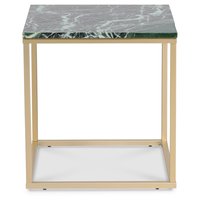 Accent soffbord 50 - Grön marmor / Matt mässing Accent soffbord 50 - Grön marmor / Matt mässing