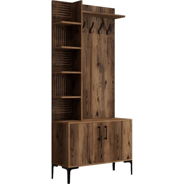 Meuble d'entre Viyana 90 cm - Noyer