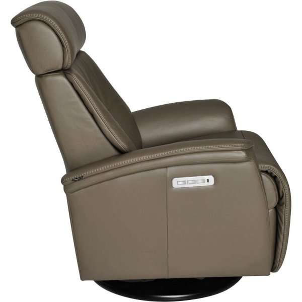Fauteuil inclinable électrique Rome - Cuir marron Fauteuil inclinable électrique Rome - Cuir marron