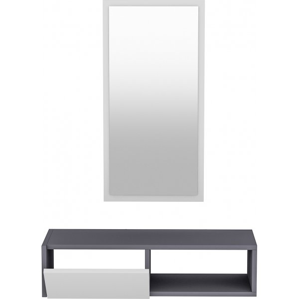 Clara hallmöbel - Antracit/vit Clara hallmöbel - Antracit/vit