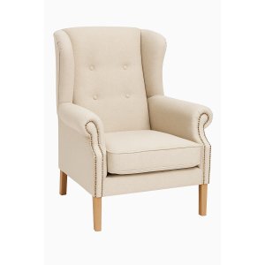 Öronlappsfåtölj - Beige klädsel Öronlappsfåtölj - Beige klädsel