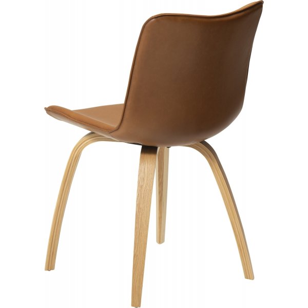 Chaise Glee - PU marron/chêne Chaise Glee - PU marron/chêne