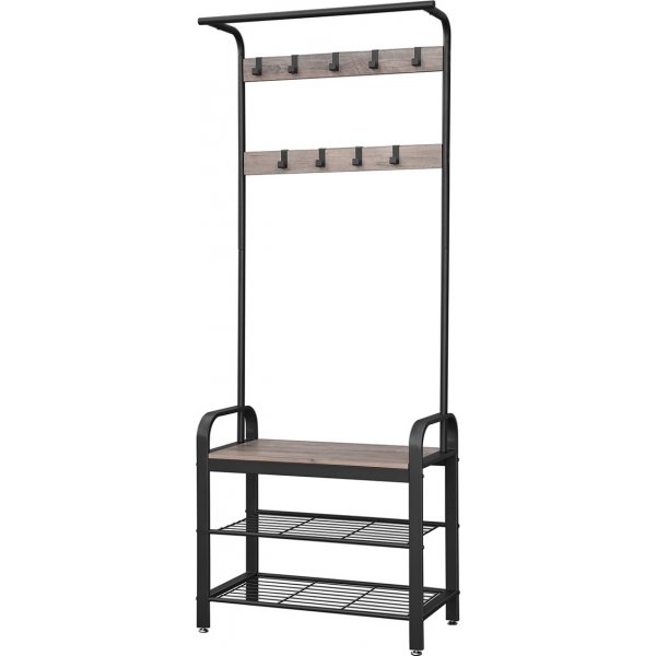 Furir hallmöbel 72 cm - Gråbeige/svart Furir hallmöbel 72 cm - Gråbeige/svart