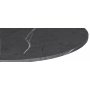 Solano matgrupp: Bord 90 cm inklusive 4 Axe stolar - Svart / Gr marmor