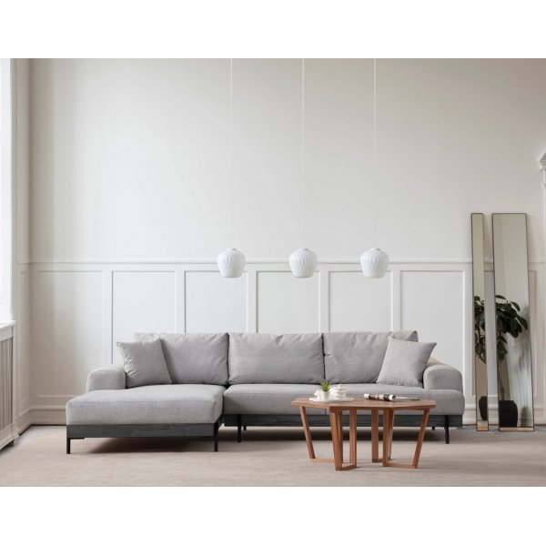 Eti divansoffa vänster - Grå/svart Eti divansoffa vänster - Grå/svart