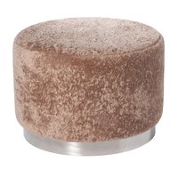 Furry 50 cm sittpuff i teddy - Beige / Krom Furry 50 cm sittpuff i teddy - Beige / Krom