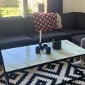 Kundbild Link soffbord 120x60 cm - Svart/marmor: Mycket n�jd