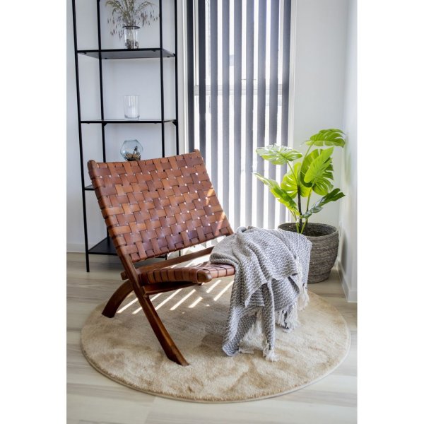 Fauteuil Perugia - Marron/teck Fauteuil Perugia - Marron/teck