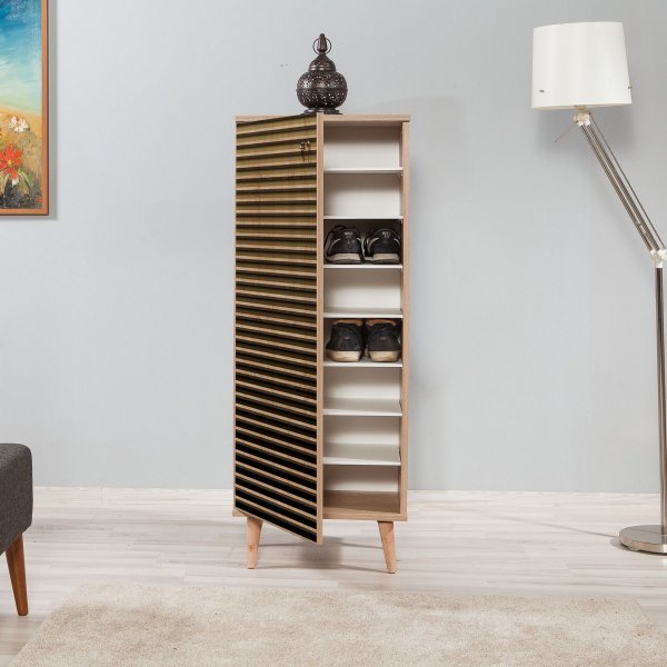 Filinta schoenenkast rib - Sonoma eik