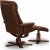 Fauteuil pivotant Berlin - Cuir marron