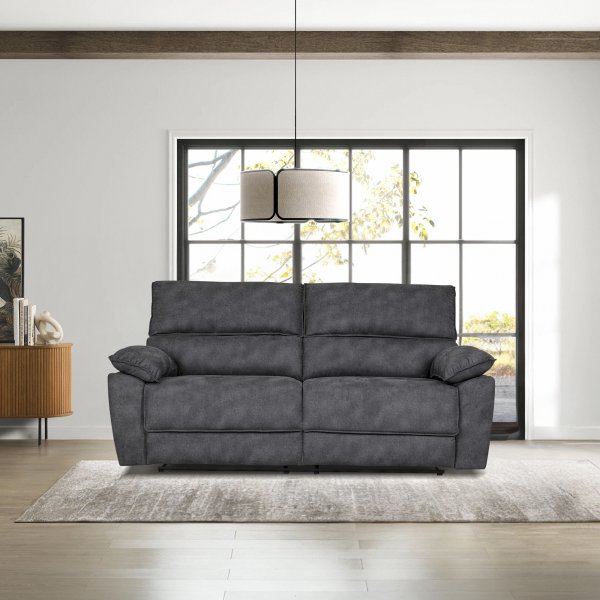 Reclinersoffa 2-sits extra bred i grtt - 197 cm