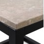 Sydney sidobord 50 - Beige Marmor/svart