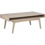 Marte soffbord med frvaring 130 x 70 cm - Vitpigmenterad ekfanr