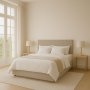 Wind snggavel 140 cm - Beige lderimitation