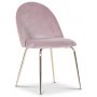 Plaza matgrupp, marmorbord med 4 st Plaza sammetsstolar - Rosa/Gr/Mssing