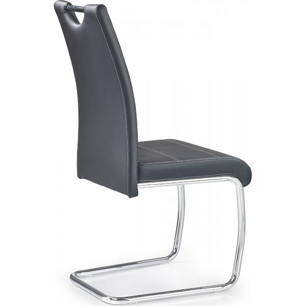 Chaise John - Noir/chrome Chaise John - Noir/chrome