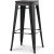 Montreux Barpall i plt vintage - Plt / Mrkbrunt tr + Mbeltassar