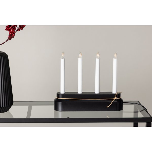 Näsfjället ljusstake - Svart/Vit Näsfjället ljusstake - Svart/Vit