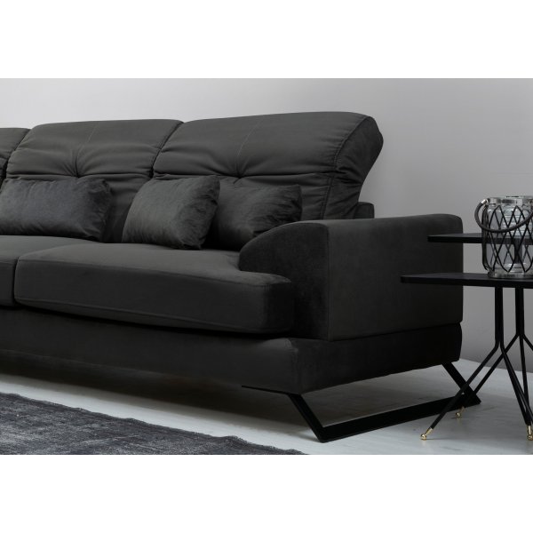 Canapé divan Frido - Anthracite Canapé divan Frido - Anthracite