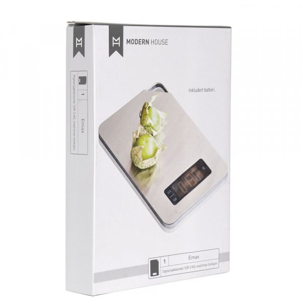 Balance de cuisine Emax avec minuterie - Acier Balance de cuisine Emax avec minuterie - Acier