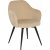 Chaise de salle  manger Derek - Beige/noir