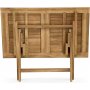 Salt vikbart bord i teak - 140x80 cm