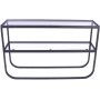 Korsbacken konsolbord - Svart/glas