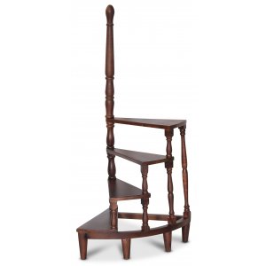 Biblioteksstege i mahogny - Felix