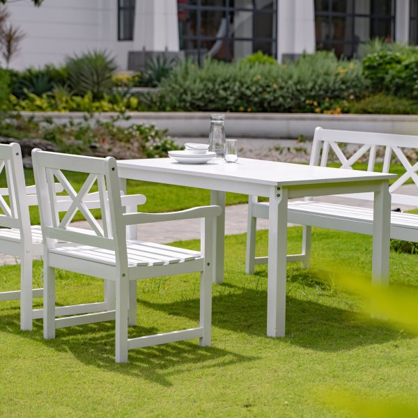 Utematbord Bohus vit 135 cm Utematbord Bohus vit 135 cm