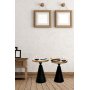 Chalice sidobord set 50/55 cm - Svart/guld