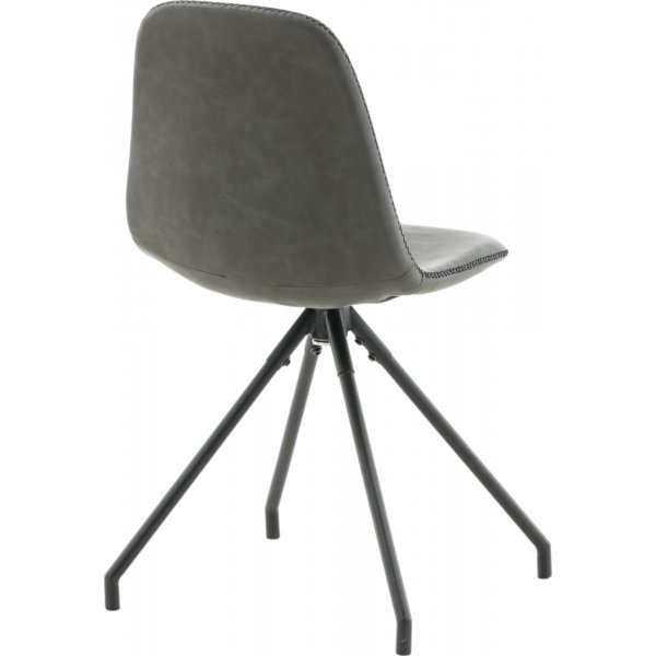 Bridge snurrbar matstol - Svart PU Bridge snurrbar matstol - Svart PU