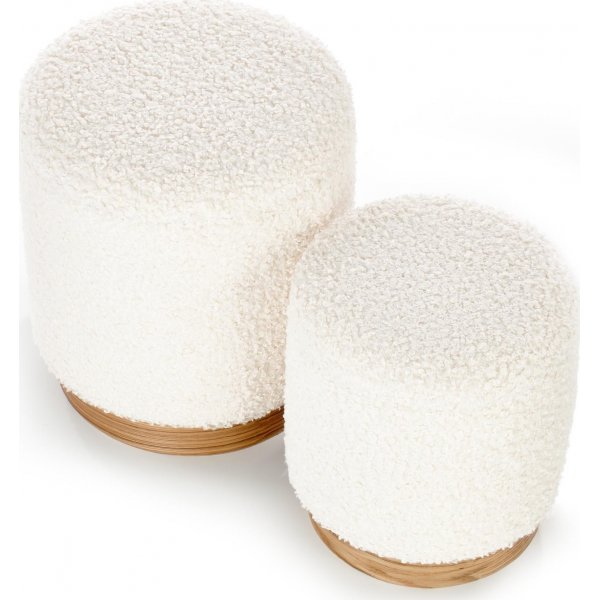 Pouf Quintana - Blanc Crme