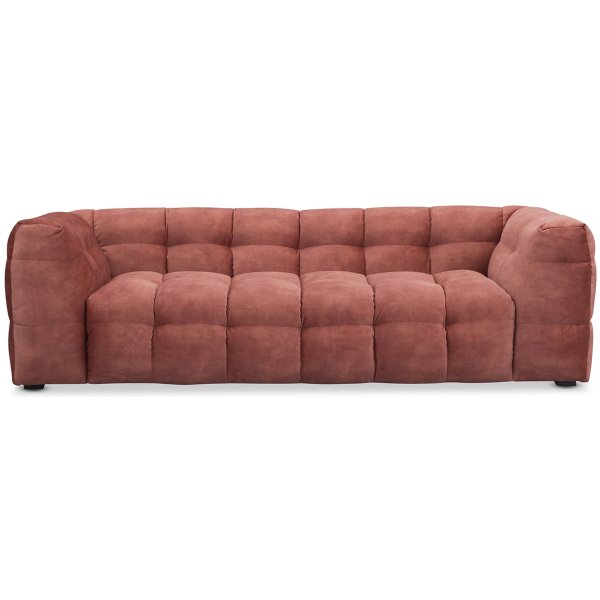 Nova 3-sits soffa - Mrkrosa sammet