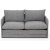 Canap convertible 2 places Saga - Gris clair