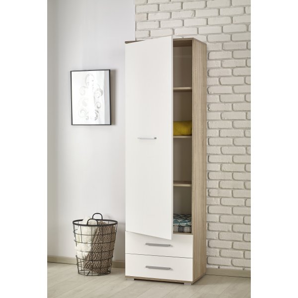 Garderob Abdel 200x60 cm - Vit/ek Garderob Abdel 200x60 cm - Vit/ek