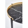 Kernel soffbord 45 cm - Mrk marmor/guld