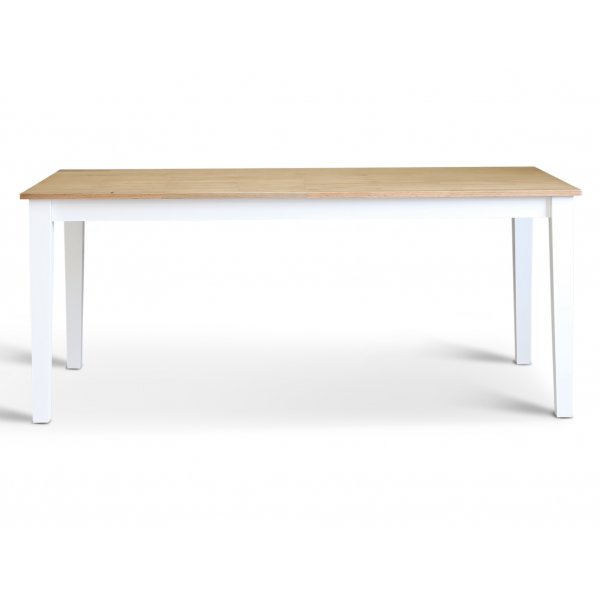 Dalarös matbord 180 cm - vit / oljad ek Dalarös matbord 180 cm - vit / oljad ek