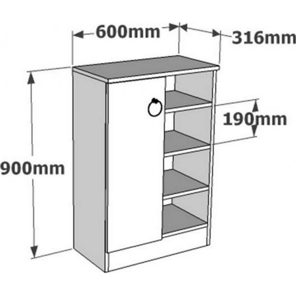 Armoire Delfi - Noyer