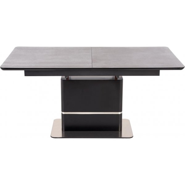 Table à manger Martin 160-200 x 90 cm - Gris foncé/noir Table à manger Martin 160-200 x 90 cm - Gris foncé/noir