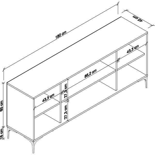 Buffet Eidur - Chêne/anthracite Buffet Eidur - Chêne/anthracite