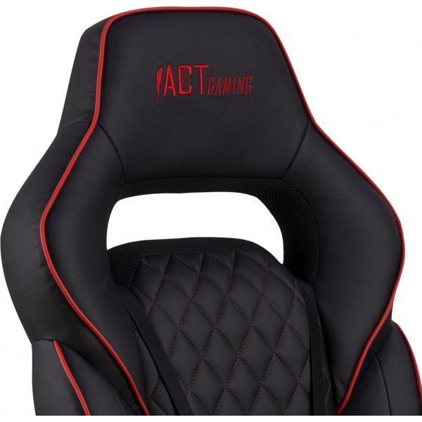 Chaise de bureau / chaise de jeu Canyon - Noir PU/rouge Chaise de bureau / chaise de jeu Canyon - Noir PU/rouge