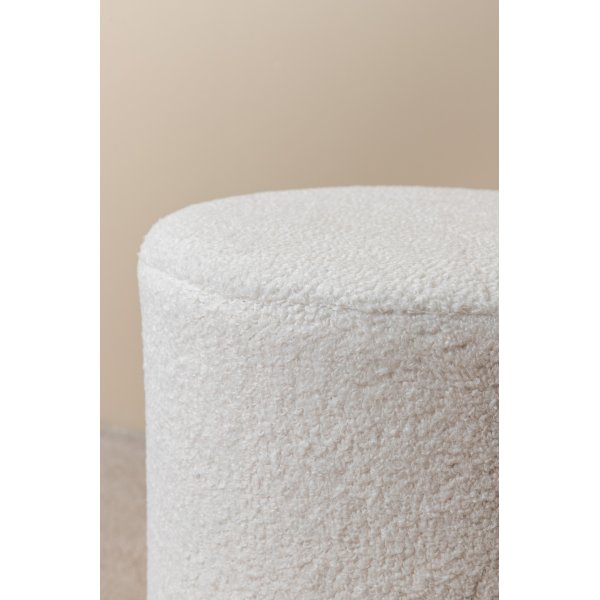 Remi sittpuff - Vit teddy