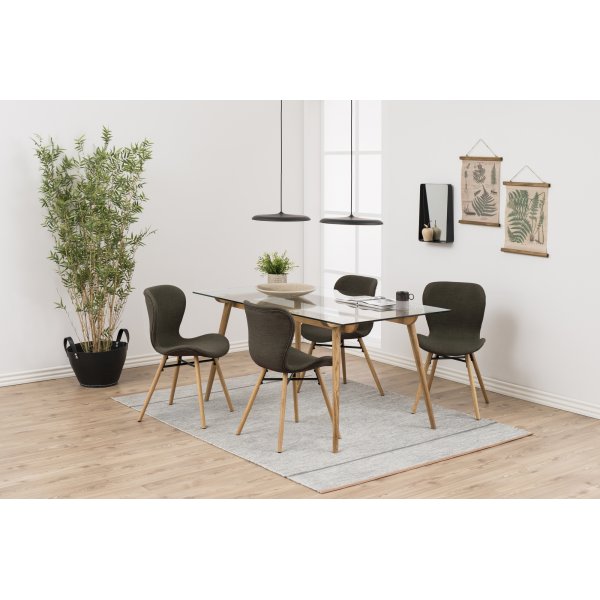 Batilda matstol - Khaki/ek Batilda matstol - Khaki/ek