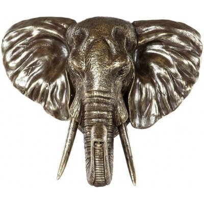 Vggdekoration Elefant - antik mssing