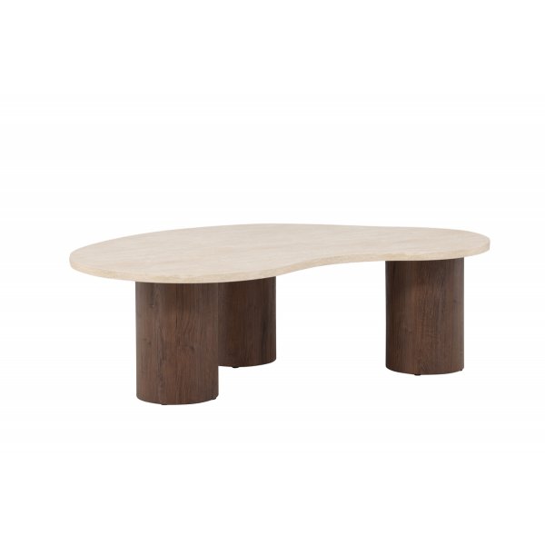 Megg Soffbord 130x78 - Mocca / Travertin Megg Soffbord 130x78 - Mocca / Travertin