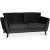 Country 2-sits soffa - Antracitgr (sammet)