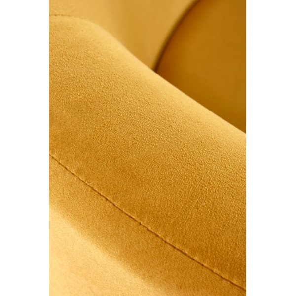 Fauteuil Seal - Velours jaune Fauteuil Seal - Velours jaune