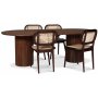 Sikns II stol brun mahogny / rotting