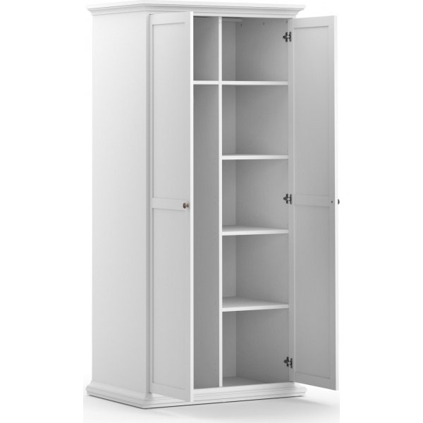 Armoire Paris à 2 portes - Blanc Armoire Paris à 2 portes - Blanc
