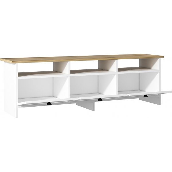 Trysil mediabank - Eiken wit/saffier